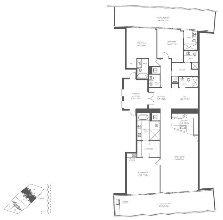 Armani Residences floor plan C Mod