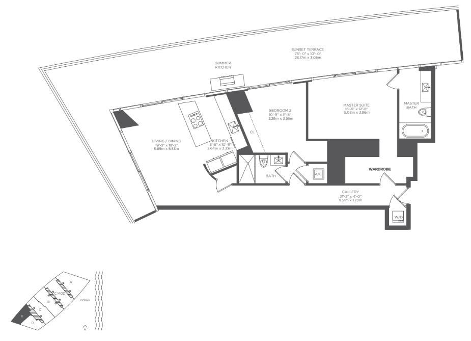 Armani Residences floor plan E